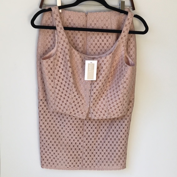 Intermix Embroidered Lace Pencil Skirt Top Set S - Picture 13 of 13